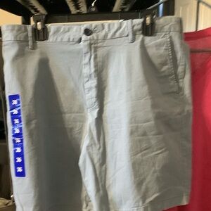 Izod Light Blue Flat Front Men's Shorts, new